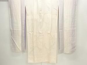 束ね熨斗に花模様織出し単衣振袖用長襦袢（刺繍衿付）